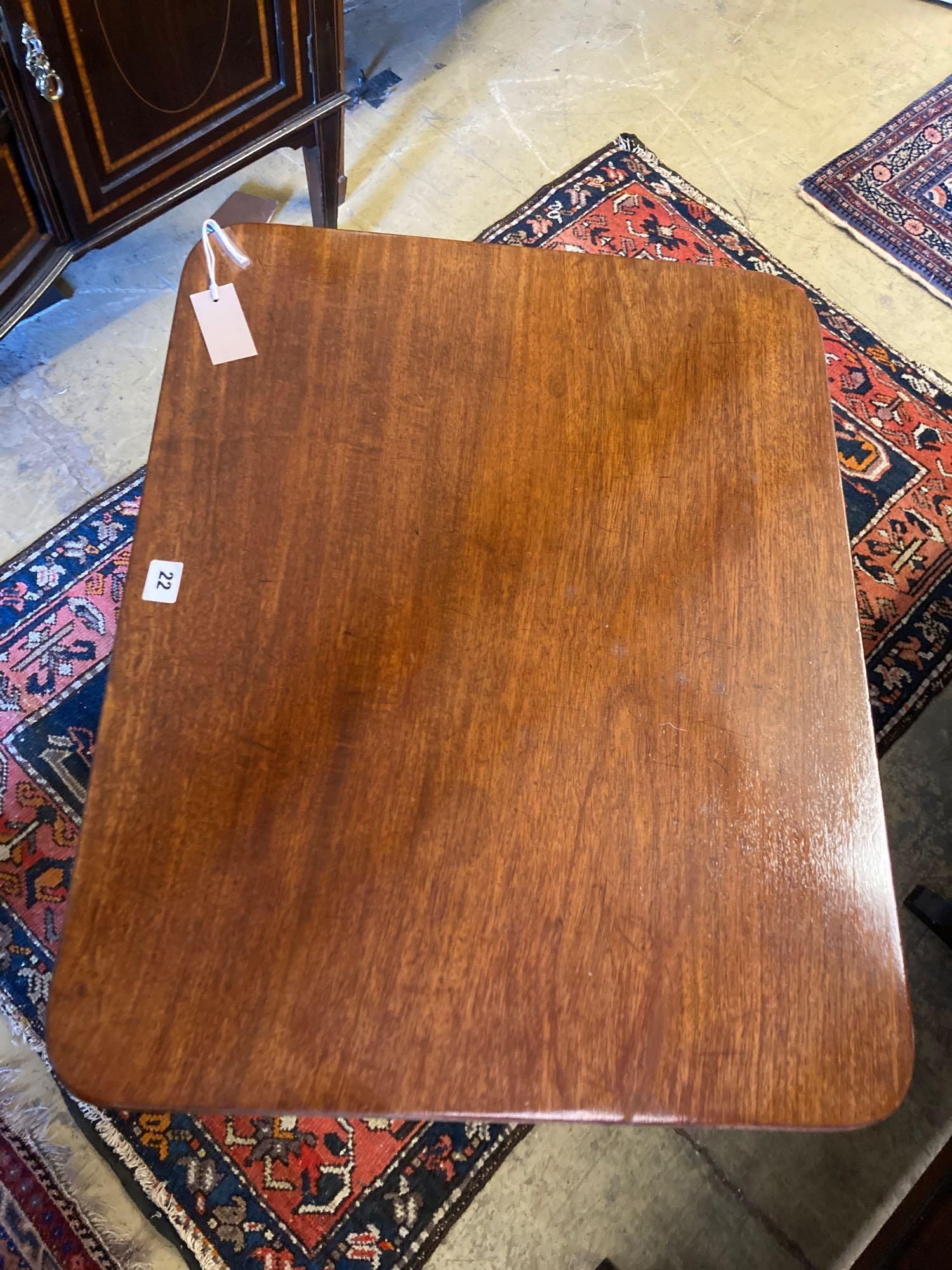 A Regency mahogany occasional table, width 67cm depth 53cm